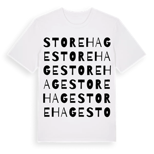 Store Hage ordlek t-shirt – ekologisk bomull t-shirt från Pinshirt