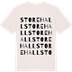 Vintage White t-shirt med Store Hall ordlek t-shirt