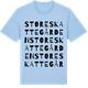Blue Soul t-shirt med Store Skattegården ordlek t-shirt