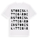 White t-shirt med Store Skattegården ordlek t-shirt