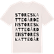 Vintage White t-shirt med Store Skattegården ordlek t-shirt