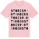 Pink Cotton t-shirt med Store Svintången ordlek t-shirt
