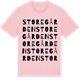 Pink Cotton t-shirt med Storegården ordlek t-shirt