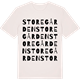 Vintage White t-shirt med Storegården ordlek t-shirt