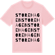 Pink Cotton t-shirt med Storehagen ordlek t-shirt