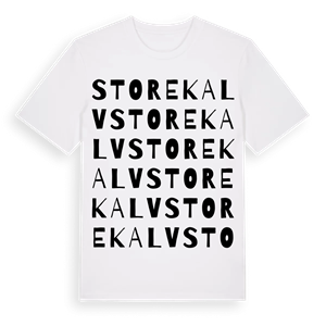 Storekalv ordlek t-shirt – ekologisk bomull t-shirt från Pinshirt