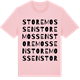 Pink Cotton t-shirt med Storemossen ordlek t-shirt