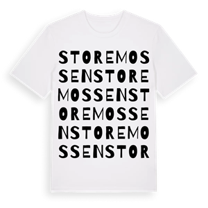 Storemossen ordlek t-shirt – ekologisk bomull t-shirt från Pinshirt