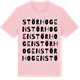 Pink Cotton t-shirt med Störhogen ordlek t-shirt