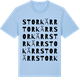 Blue Soul t-shirt med Storkärr ordlek t-shirt