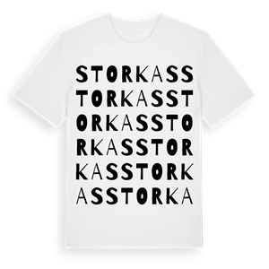 Storkas ordlek t-shirt – ekologisk bomull t-shirt från Pinshirt