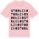 Pink Cotton t-shirt med Storkebo ordlek t-shirt