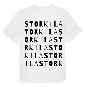 Storkila ordlek t-shirt – ekologisk bomull t-shirt från Pinshirt