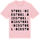 Pink Cotton t-shirt med Storliden ordlek t-shirt