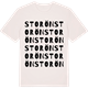 Vintage White t-shirt med Storön ordlek t-shirt