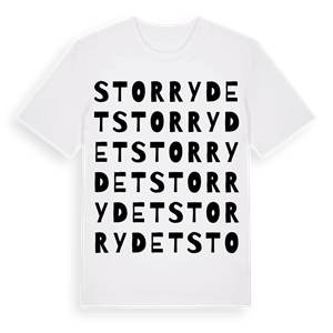 Storrydet ordlek t-shirt – ekologisk bomull t-shirt från Pinshirt