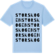 Blue Soul t-shirt med Storskogen ordlek t-shirt