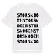 White t-shirt med Storskogen ordlek t-shirt