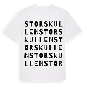 Storskullen ordlek t-shirt – ekologisk bomull t-shirt från Pinshirt