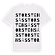 White t-shirt med Storstensås ordlek t-shirt