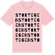 Pink Cotton t-shirt med Stortegen ordlek t-shirt
