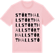 Pink Cotton t-shirt med Störthall ordlek t-shirt