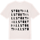 Vintage White t-shirt med Störthall ordlek t-shirt