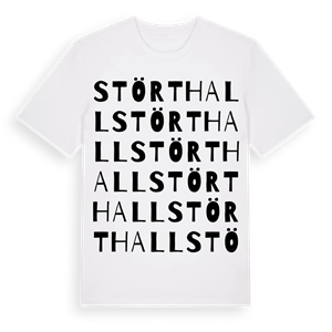 Störthall ordlek t-shirt – ekologisk bomull t-shirt från Pinshirt