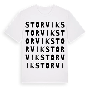 Storvik ordlek t-shirt – ekologisk bomull t-shirt från Pinshirt