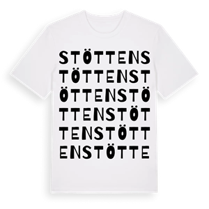 Stötten ordlek t-shirt – ekologisk bomull t-shirt från Pinshirt