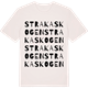 Vintage White t-shirt med Strakaskogen ordlek t-shirt