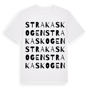 Strakaskogen ordlek t-shirt – ekologisk bomull t-shirt från Pinshirt