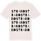 Vintage White t-shirt med Strand ordlek t-shirt