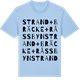 Blue Soul t-shirt med Strand + Bräcke+Råssbyn ordlek t-shirt