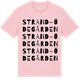 Pink Cotton t-shirt med Strand-Ödegården ordlek t-shirt