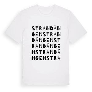 Strandängen ordlek t-shirt – ekologisk bomull t-shirt från PinShirt