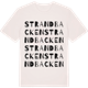 Vintage White t-shirt med Strandbacken ordlek t-shirt
