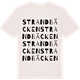 Vintage White t-shirt med Strandbäcken ordlek t-shirt
