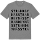 Mid Heather Gray t-shirt med Strandbynäs ordlek t-shirt