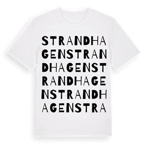 Strandhagen ordlek t-shirt – ekologisk bomull t-shirt från Pinshirt