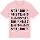 Pink Cotton t-shirt med Strandhamn ordlek t-shirt