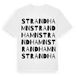 Strandhamn ordlek t-shirt – ekologisk bomull t-shirt från Pinshirt
