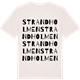 Vintage White t-shirt med Strandholmen ordlek t-shirt