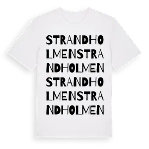 Strandholmen ordlek t-shirt – ekologisk bomull t-shirt från Pinshirt