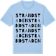 Blue Soul t-shirt med Strandstaden ordlek t-shirt