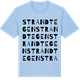 Blue Soul t-shirt med Strandtegen ordlek t-shirt