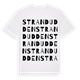 White t-shirt med Strandudden ordlek t-shirt