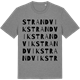 Mid Heather Gray t-shirt med Strandvik ordlek t-shirt