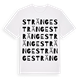 White t-shirt med Stränge ordlek t-shirt