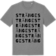 Mid Heather Gray t-shirt med Stränge ordlek t-shirt